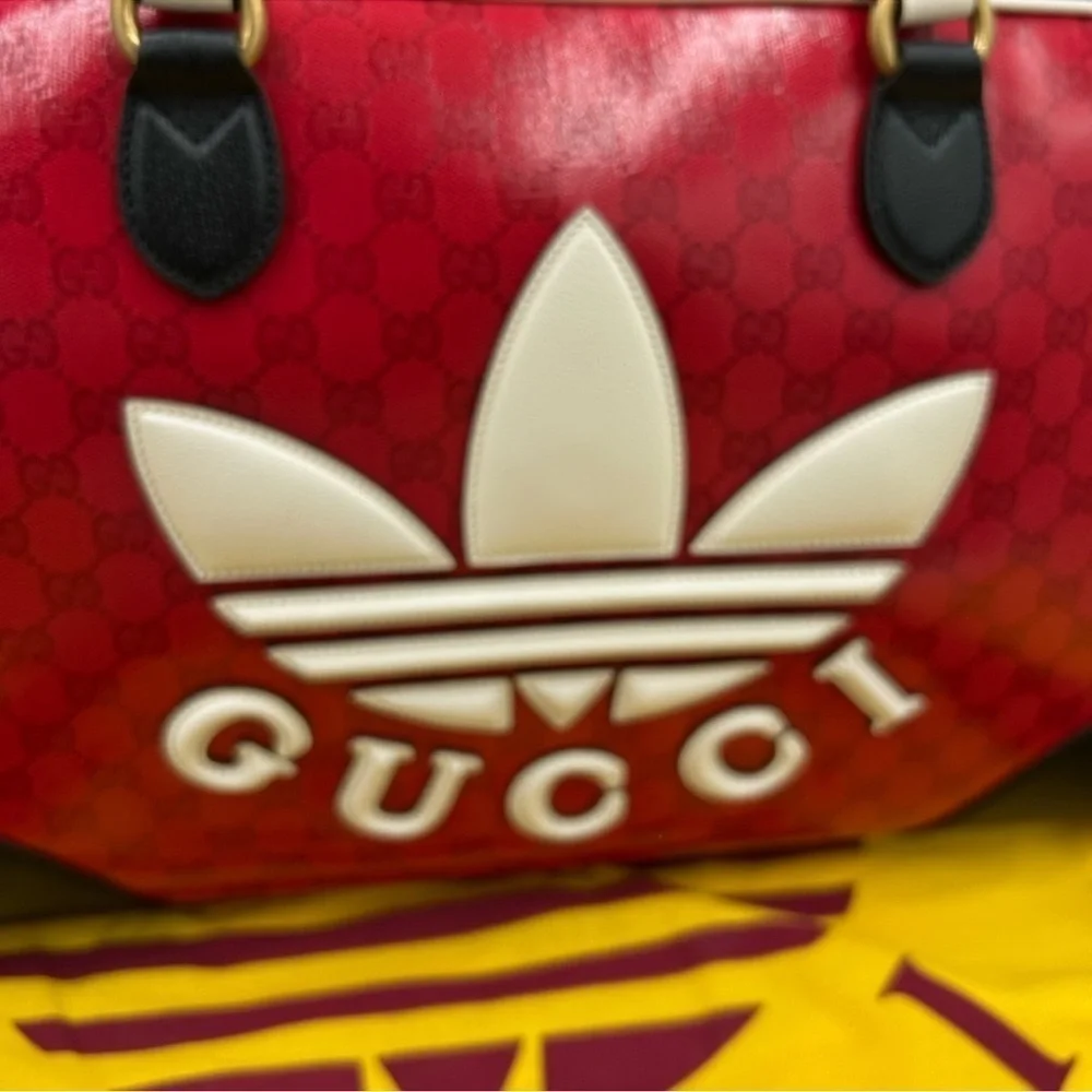 Unisex, Gucci, X Adidas, limited edition, large duffel bag made in Italy